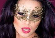 Maschera filigranata con strass. Mod. 3806