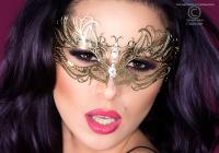Maschera filigranata con strass. Mod. 3806