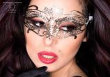 Maschera filigranata con strass. Mod. 3809