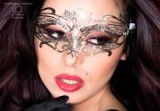 Maschera filigranata con strass. Mod. 3809