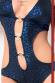 Body maculato con anelli. Blu.
