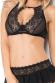 Completino intimo set 3 pezzi. Nero.