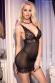 Chemise in tulle e pizzo.