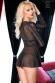 Babydoll in tulle e pizzo con maniche.