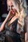 Babydoll in tulle e pizzo con ricami in lurex.