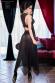 Neglig in tulle e pizzo con motivo posteriore.