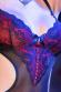 Body in tulle e pizzo aperto ai lati.