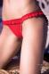 Slip rosso con apertura a cuore.