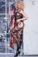 Catsuit stringata con ricami, effetto reggicalze.