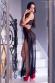 Body lungo in tulle con inserti in pizzo.