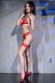 Completo intimo 2 pezzi in pizzo con giarrettiere incorporate. Rosso