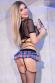Set sexy studentessa 6 pezzi con calze ed occhiali.