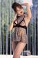 Babydoll leopardato con bordi in pizzo.