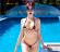 Micro bikini con coppe aperte. Rosso