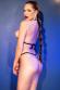 Micro bikini con strass argentati.