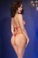 Micro bikini in tulle brillante. Rosso