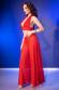 Set 3 pezzi in tulle con tanga. Rosso