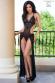 Body con coda in tulle.