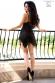 Babydoll in tulle e pizzo nero viola.