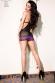 Chemise in tulle e pizzo con aperture laterali.