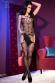 Catsuit effetto reggicalze con cuori.