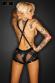 Body schiena nuda con bretelle posteriori.