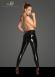 Pantaloni/Leggins in PVC con inserti laterali in tulle.