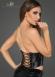 Corsetto da donna in ecopelle laccata con stringatura.