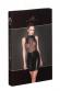Vestito in tulle e Powerwetlook con ricami.