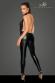 Salopette con top in tulle e girocollo.