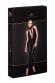 Salopette con top in tulle e girocollo.