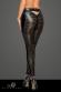 Leggings tagliati al laser con zip intera al cavallo.