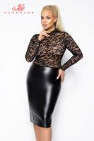 Abito midi con top in morbido pizzo.