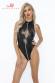 Body in Powerwetlook con cerniera frontale.