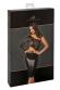 Abito midi con top in pizzo asimmetrico.