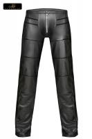 Pantaloni lunghi da uomo effetto bagnato e pvc.