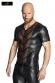 T-Shirt uomo con inserto frontale trasparente.
