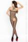 Catsuit stringata con bretelle incrociate.