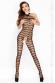 Catsuit stringata con bretelle incrociate.