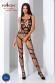 Catsuit stringata aperta al cavallo.