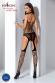 Catsuit stringata con motivo criss cross.