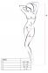 Catsuit stringata con motivo criss cross.