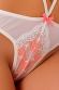 Papaya Body: body con ricami color corallo.