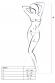 Catsuit a rete effetto body con stringature.