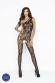 Catsuit monospalla disegno floreale con criss cross.