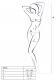 Catsuit monospalla disegno floreale con criss cross.