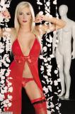 SHERAZADE: Neglig sexy con giarrettiere.
